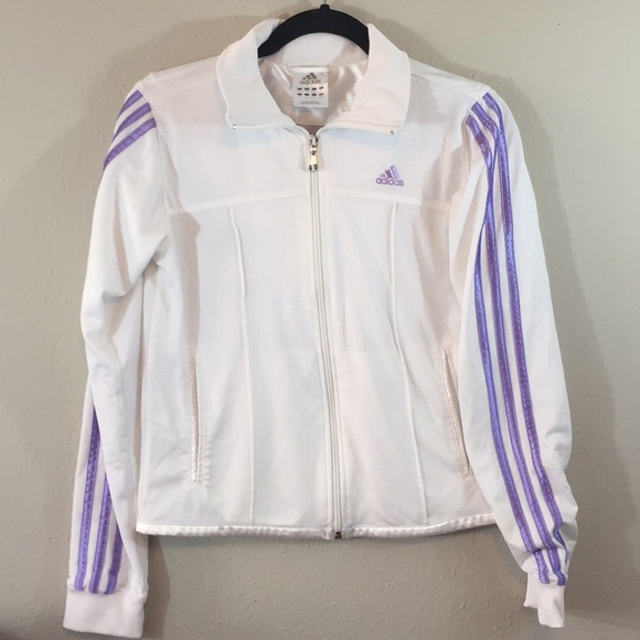 adidas jacket women purple